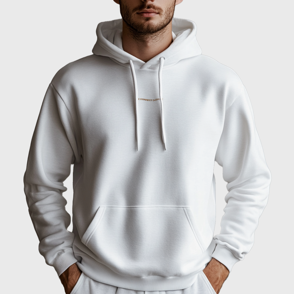 Sweat à capuche avec broderie dorée LCE
