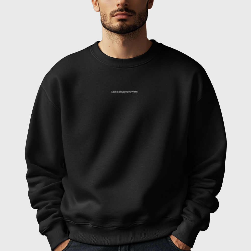 Sweat-shirt brodé blanc LCE