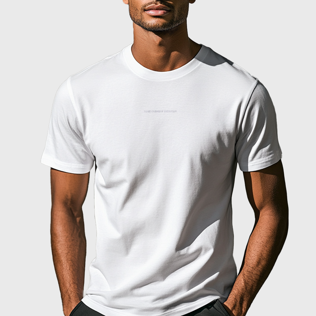 T-shirt brodé blanc LCE